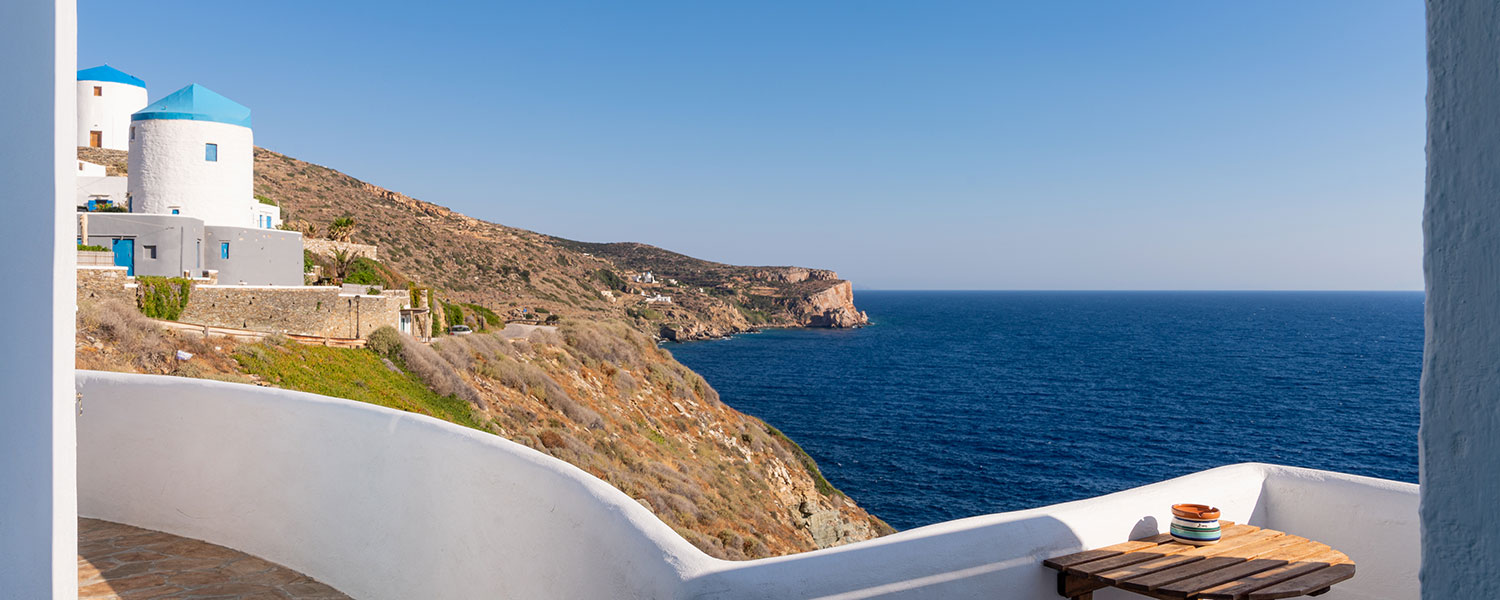 Studios à Sifnos avec vue sur la mer